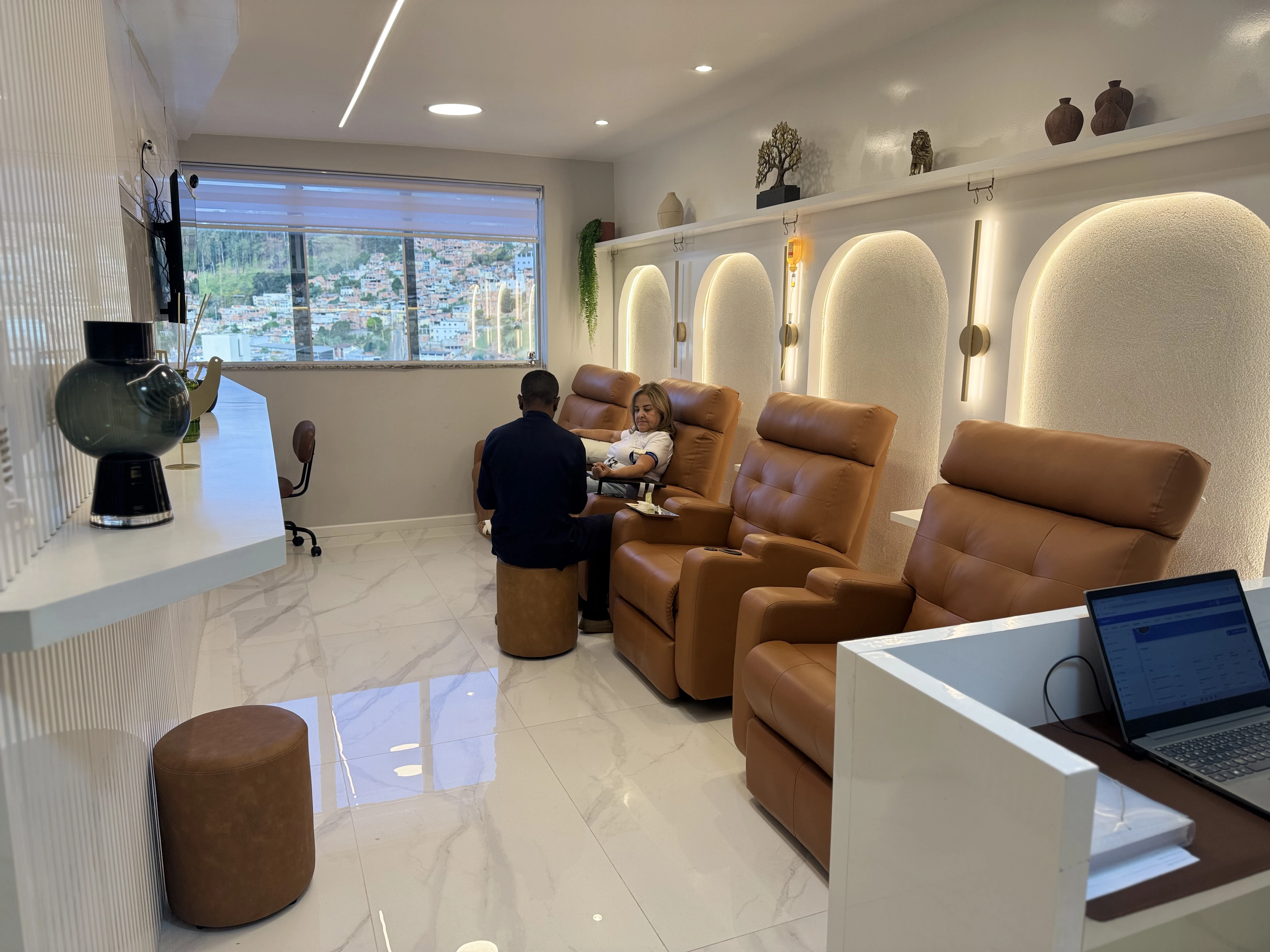 Ambiente de atendimento da clínica IntegraVille